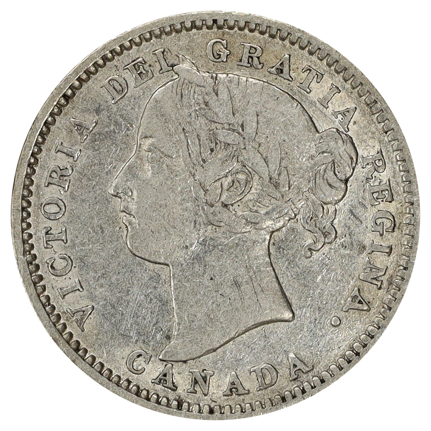 1882H Canada 10-cents VF-EF (VF30) Scratched, marks, or impaired
