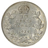 1934 Canada 10-cents EF-AU (EF45) Scratched, marks, or impaired
