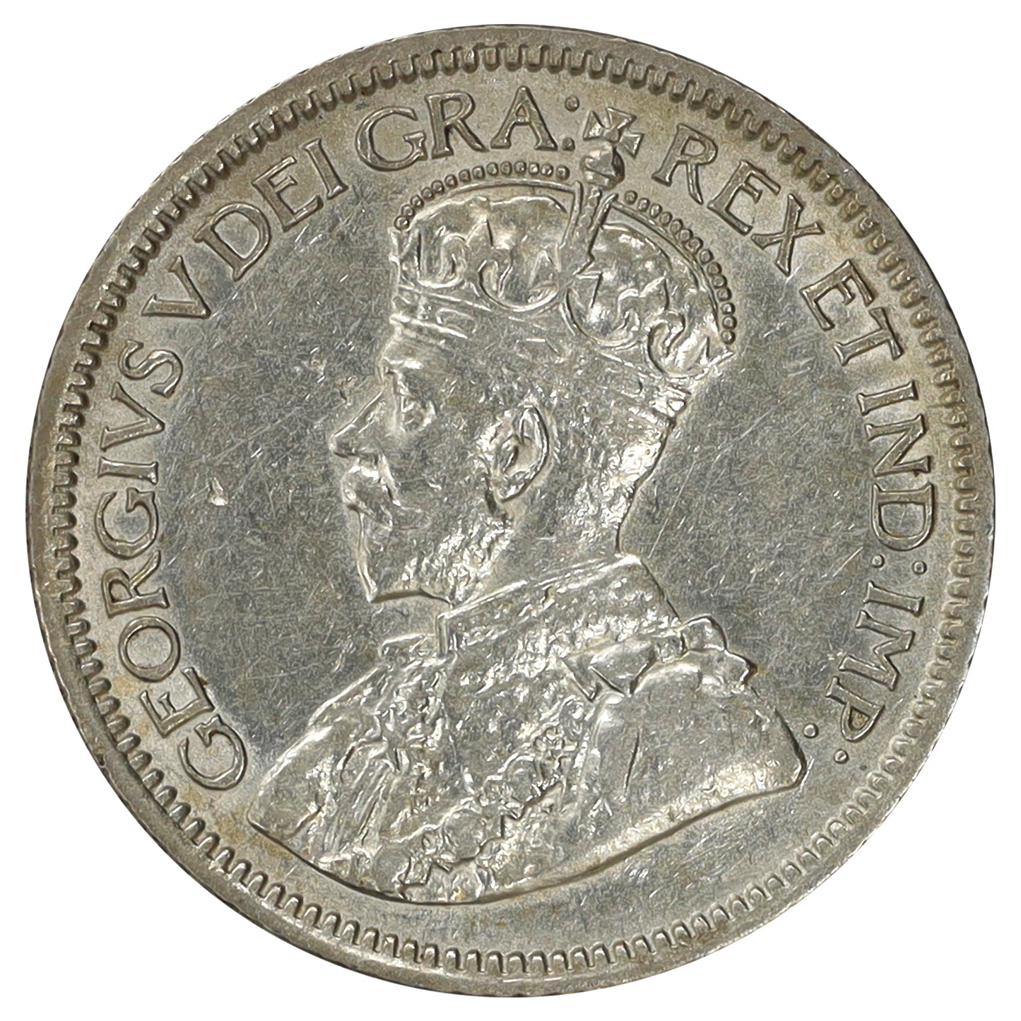 1934 Canada 10-cents EF-AU (EF45) Scratched, marks, or impaired