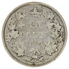 1880 Wide 0 Canada 25-cents F-VF (F15) Scratched, marks, or impaired