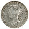 1880 Wide 0 Canada 25-cents F-VF (F15) Scratched, marks, or impaired