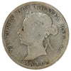 1886 Normal 6 Obv. 5 LBE Canada 25-cents G-VG (G6) Scratched, marks, or impaired