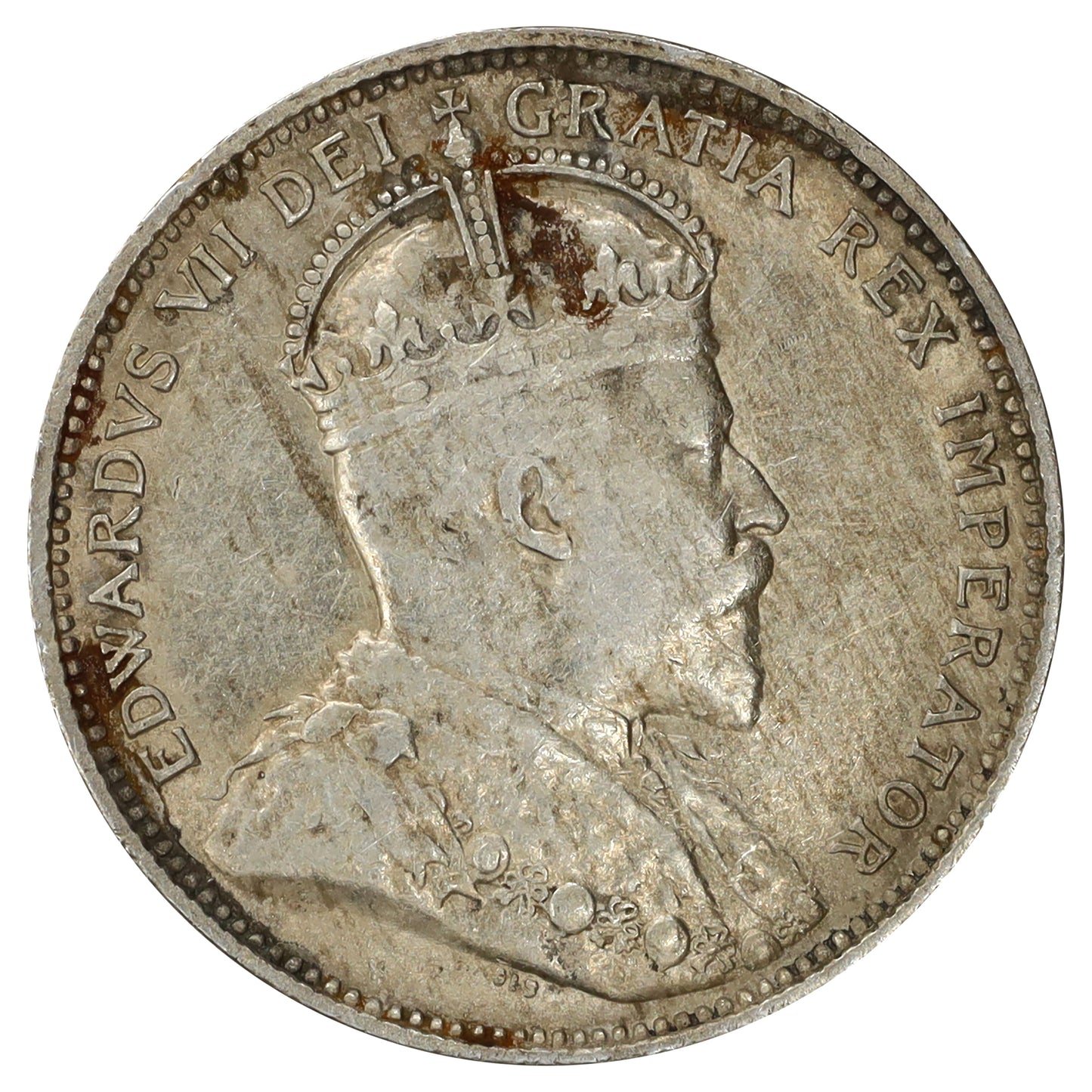 1902H Canada 25-cents EF-AU (EF45) Scratched, marks, or impaired
