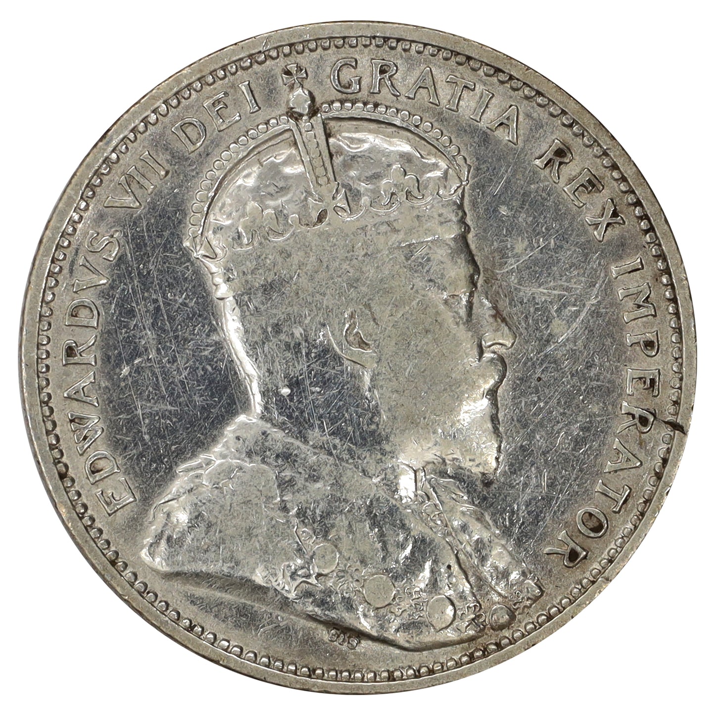 1904 Canada 25-cents Very Fine (VF20) Scratched, marks, or impaired