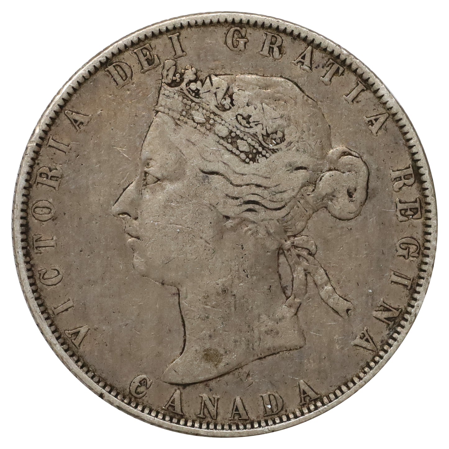 1881H Canada 50-cents Very Fine (VF20) Scratched, marks, or impaired