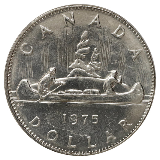 ERROR 1975 Rotated Die 22.5 Degrees Attached Jewel Canada Nickel Dollar