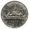 ERROR 1975 Struck Over Grease Attached Jewel Canada Nickel Dollar