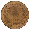 1909 Newfoundland 1-cent F-VF (F15) Scratched, marks, or impaired