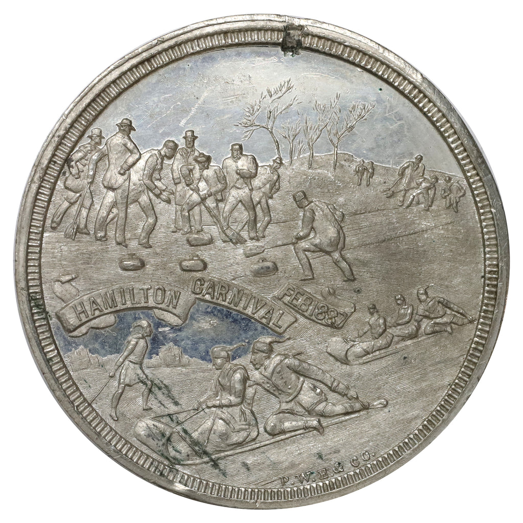 1887 Hamilton, ON, Winter Carnival Souvenir Medallion