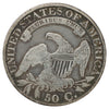 1827 USA Square Base 2 Half Dollar F-VF (F15) Scratched, marks, or impaired