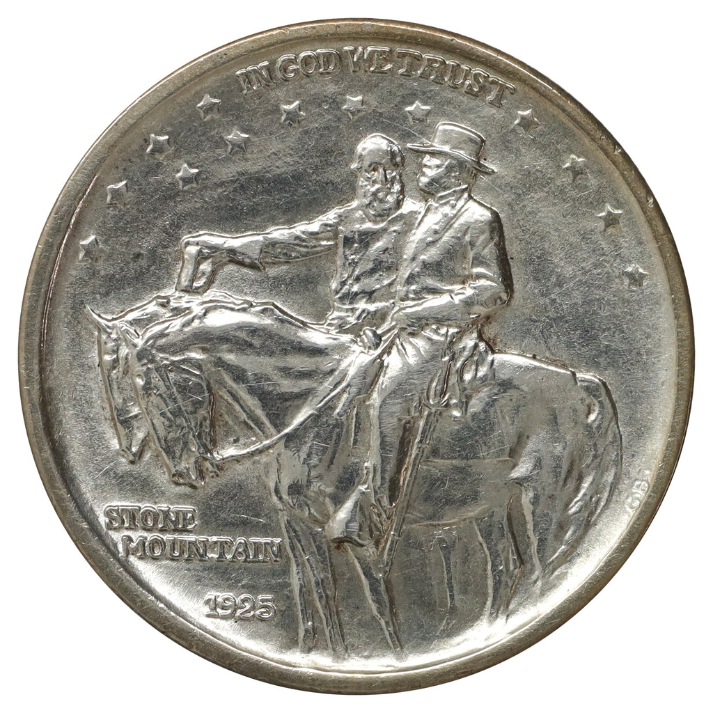 1925 Stone Mountain USA Half Dollar Brilliant Uncirculated (MS63) Cleaned