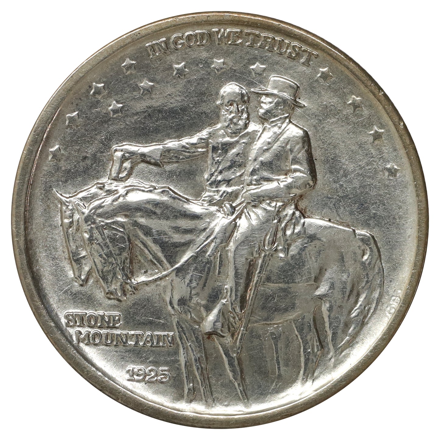1925 Stone Mountain USA Half Dollar Brilliant Uncirculated (MS63) Cleaned