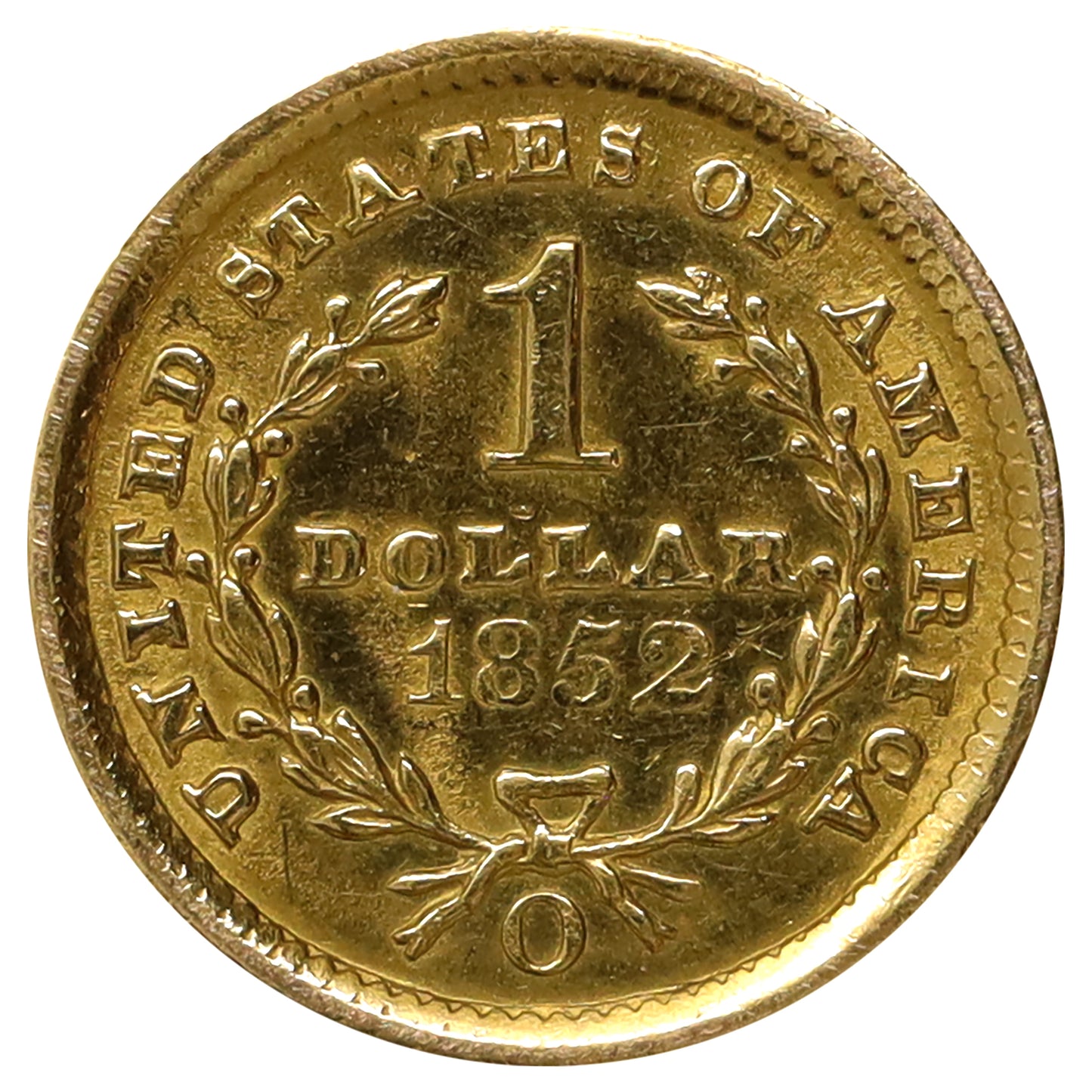 1852 O USA Gold Dollar EF-AU (EF45) Cleaned