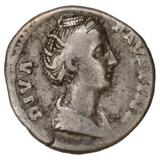 Ancient Rome 140/1 AD Faustina the Elder Silver Denarius Fine (F12)