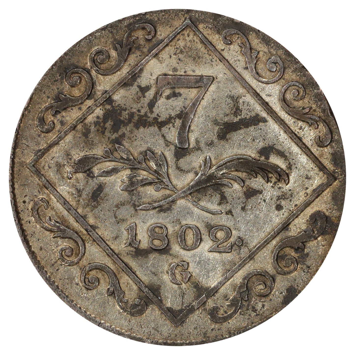 Austria 1802 Francis II 7 Kreuzer Good (G4)