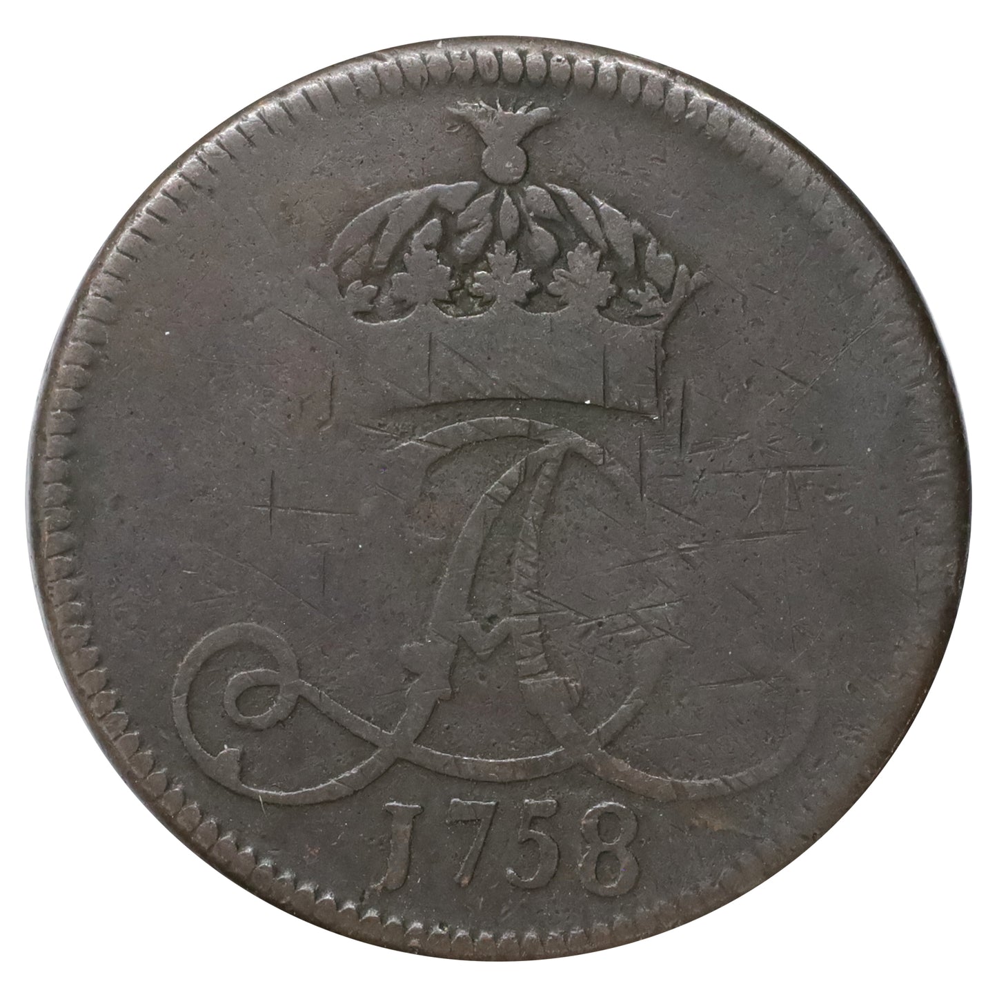 Isle of Man 1758 1 Penny