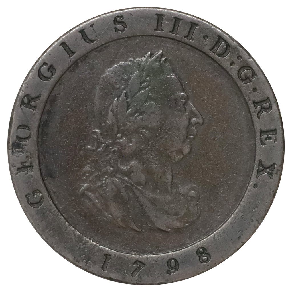 Isle of Man 1798 Halfpenny