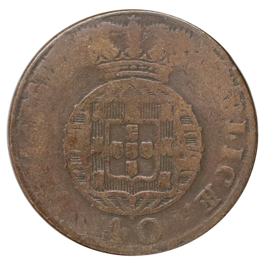 Portugal 1825 Joao VI 40 Reis