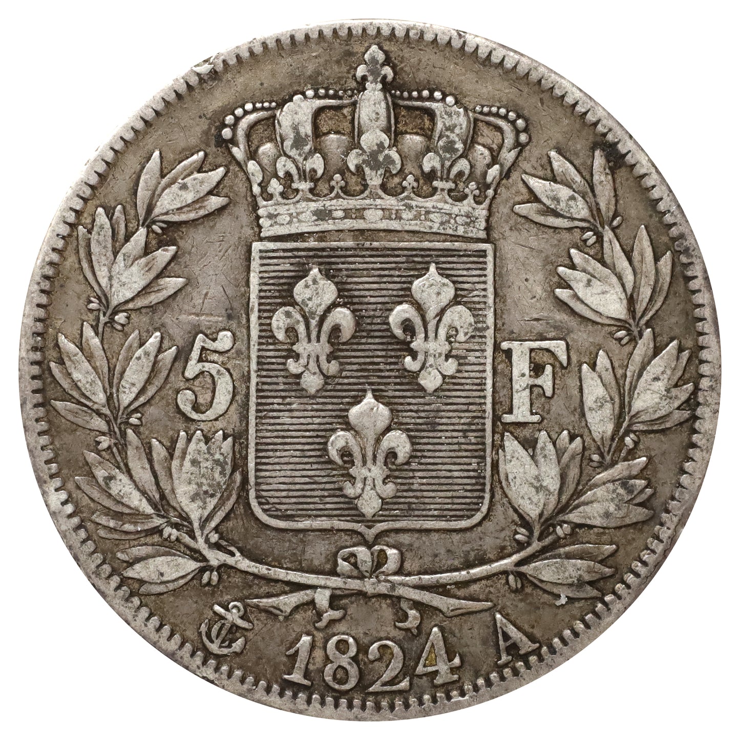 France 1824 Charles X 5 Francs