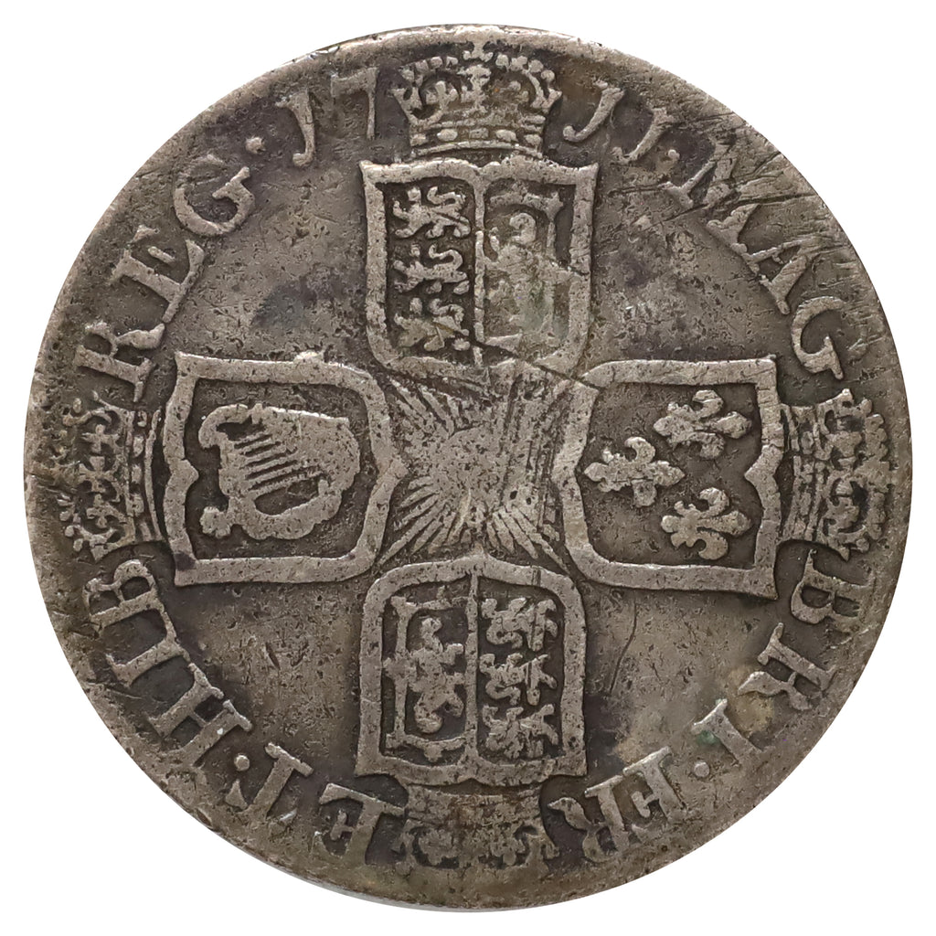 Great Britain 1711 Queen Anne Sixpence Very Fine (VF20)