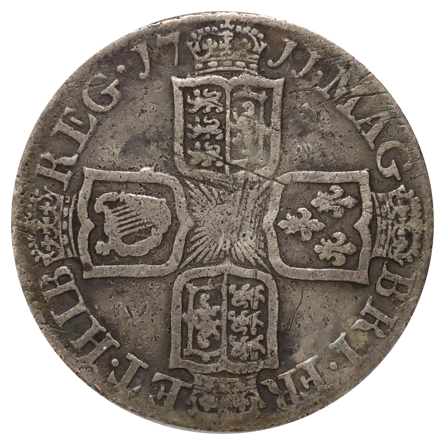 Great Britain 1711 Queen Anne Sixpence Very Fine (VF20)