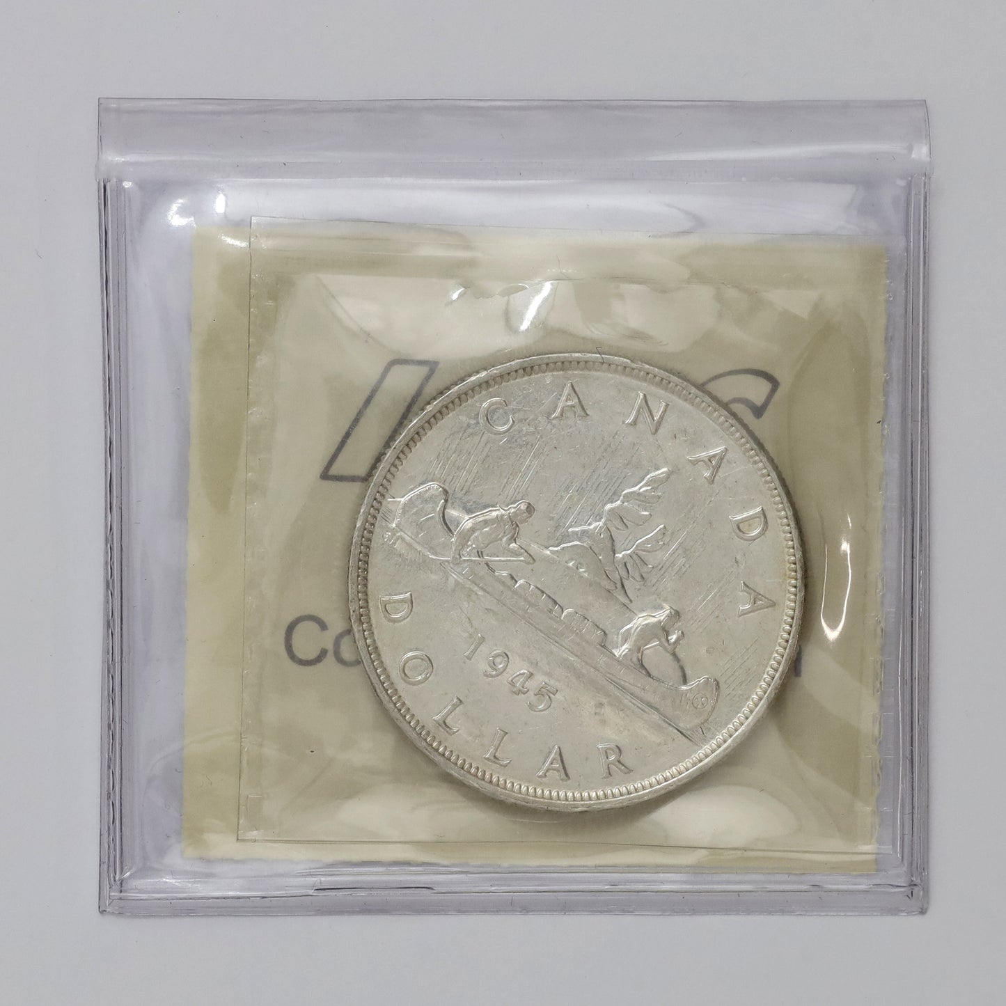 1945 Canada Dollar ICCS Certified EF45 (Marks)