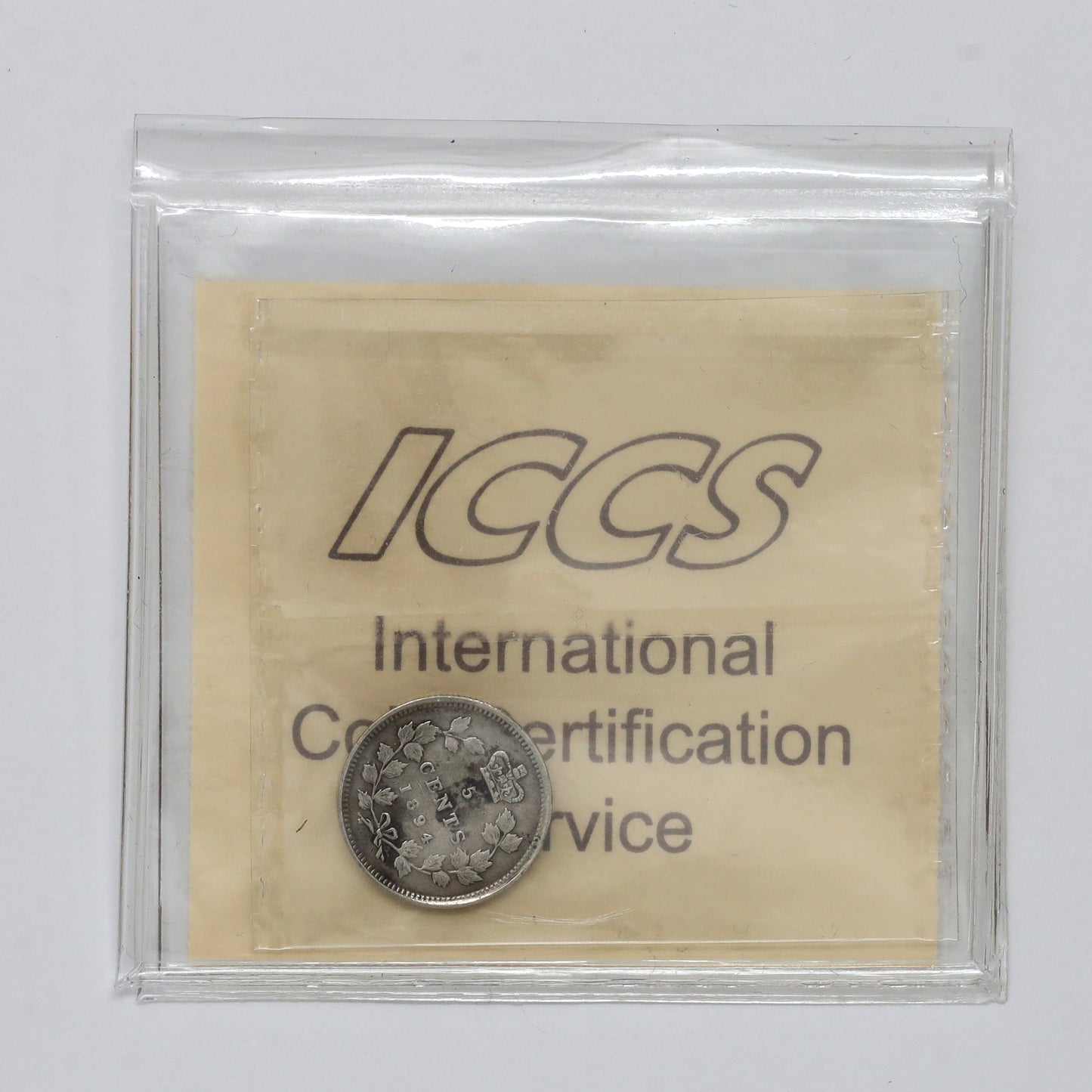 1894 Canada 5-cents ICCS Certified VF30 (Spots)