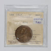 1915 Canada 1-cent ICCS Certified MS63 Red (Lightly Toned)