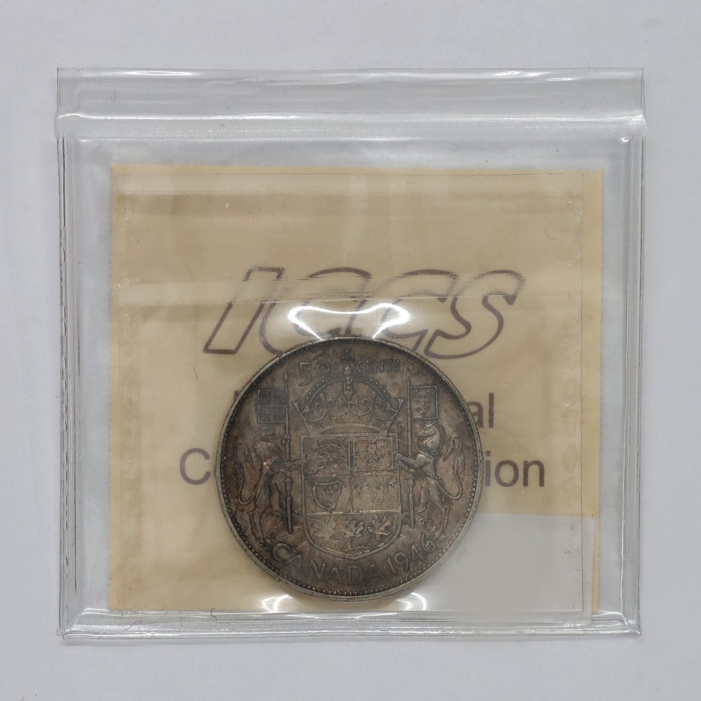 1946 Design Canada 50-cents ICCS Certified EF40 (Toned)