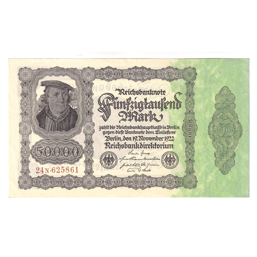 Germany 1922 50,000 Mark Note, Pick #79