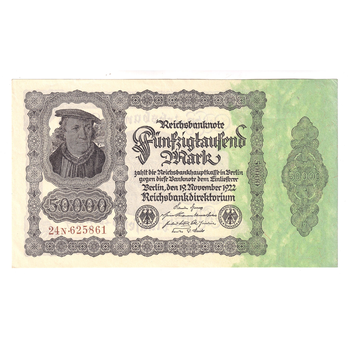 Germany 1922 50,000 Mark Note, Pick #79