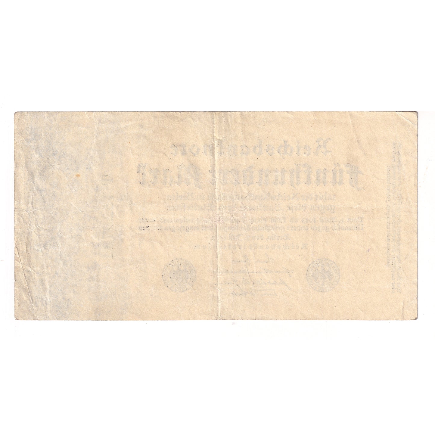 Germany 1922 500 Mark Note, 7 Digit T4525741, Pick #74, Extra Fine (EF40)