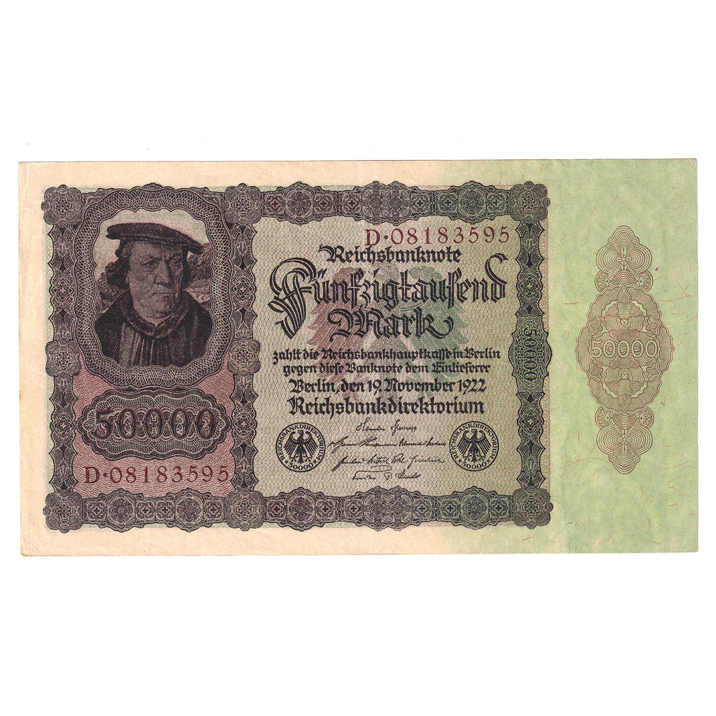 Germany 1922 50,000 Mark Note, Pick #80