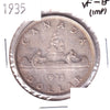 1935 Canada Dollar VF-EF (VF30) Scratched, toned, or impaired