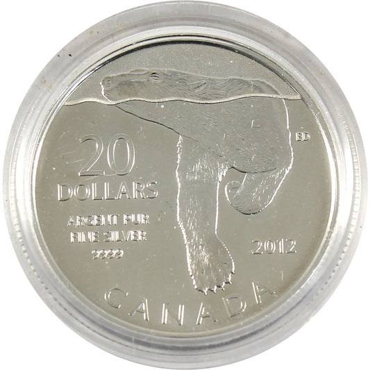 2012 Canada $20 Polar Bear ($20 for $20 #3) Fine Silver (TAX Exempt) Capsule Only