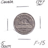 1947 Dot Canada 5-cents F-VF (F15)