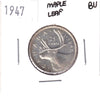 1947 Maple Leaf Canada 25-cents Brilliant Uncirculated (MS63)