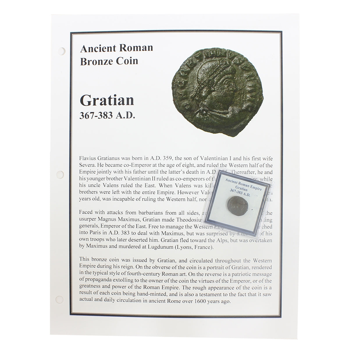 Ancient Rome 367-383AD Gratian Bronze Coin