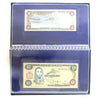 Jamaica 1977 Set of 4x Special Collector's Banknotes in Folder (Wear on sleeve)