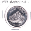 1987 Banff/Lake Louise, AB, Trade Dollar Token: Labatt's Interski '87 / Mount Temple