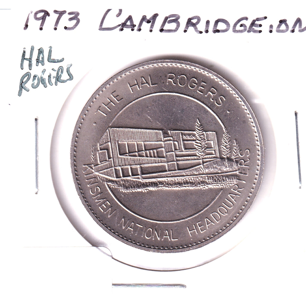 1973 Cambridge, ON, Medalet: The Hal Rogers Kinsmen National Headquarters (Nickel)