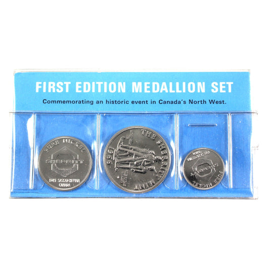 1966 Sherritt Mint Opening Nickel 3-medallion Set: Anthony Henday, Pioneer Fur Trader