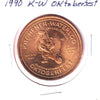 1990 K-W Oktoberfest $2 Trade Token: Julius Rauchfuss, Mr. Oktoberfest 1969-1989
