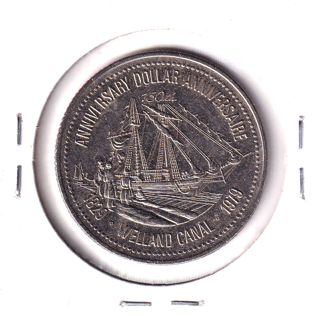 1979 Welland, ON, 150th Anniversary of the Welland Canal Trade Dollar Token