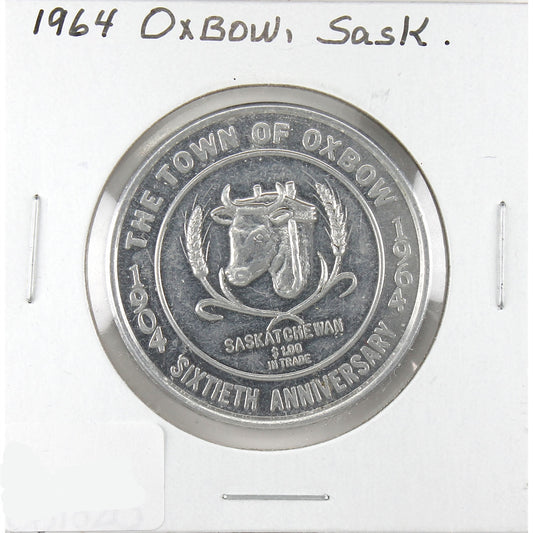 1964 Oxbow, SK, 60th Anniversary Trade Dollar Token