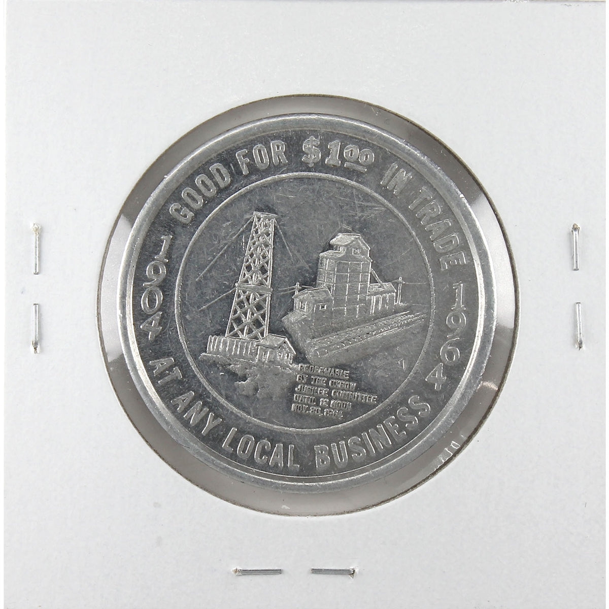 1964 Oxbow, SK, 60th Anniversary Trade Dollar Token