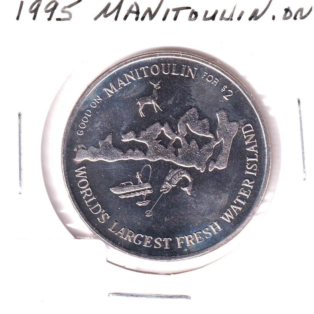1995 Manitoulin, ON, Haweater $2 Trade Token: Providence Bay Fair (Nickel colour)