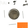 1880H Obv. 3 Canada 5-cents Good (G4) Scratched, Cleaned or Impaired