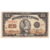 DC-24c 1923 Dominion 25-cent Shinplaster, McCavour, Fine (Tears, holes, or damaged)