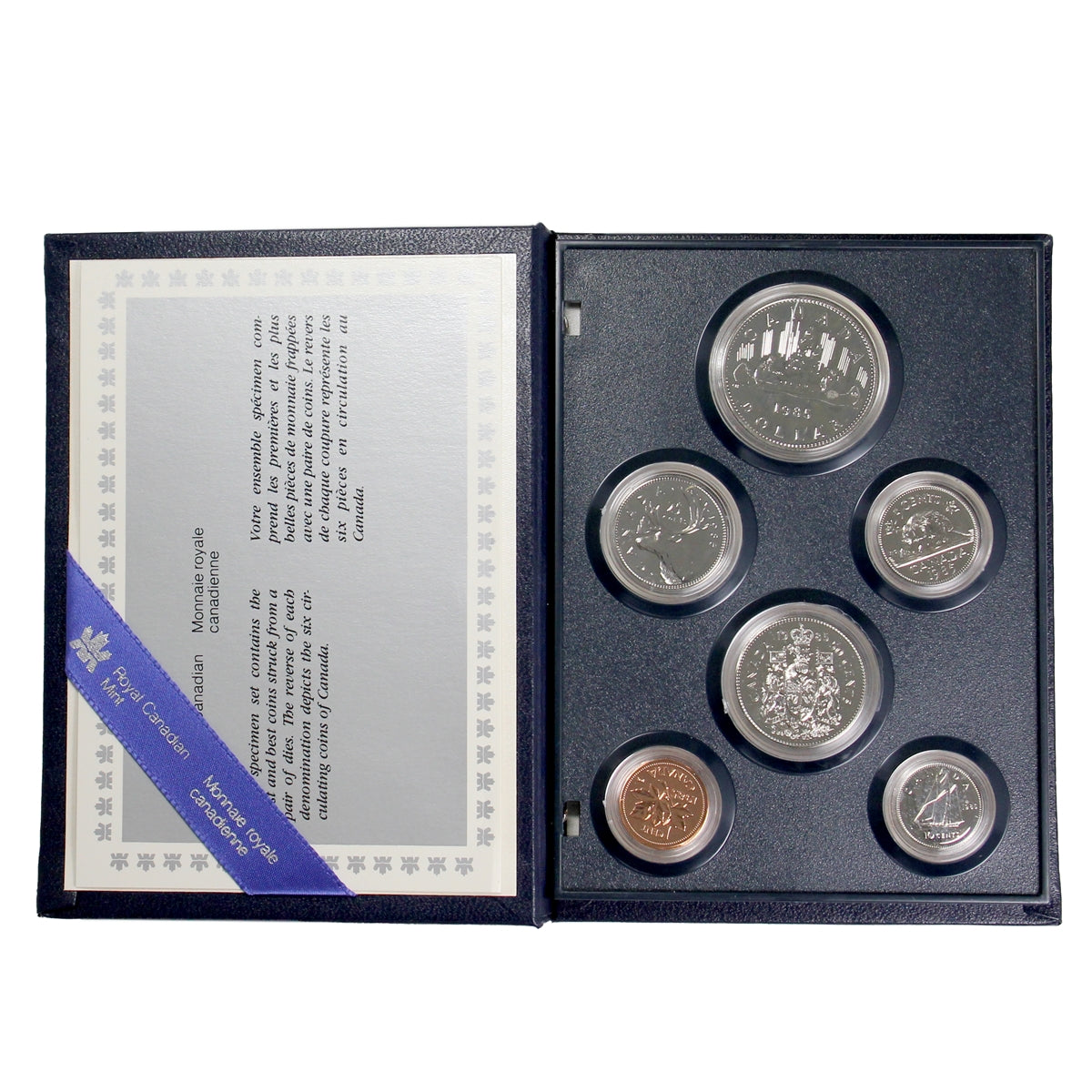 1985 Canada 6-coin Specimen Set (No sleeve, issues)